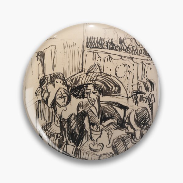 Item preview, Ernst Ludwig Kirchner  Unterhaltung im Café (Ca) designed and sold by TeeARTHY.