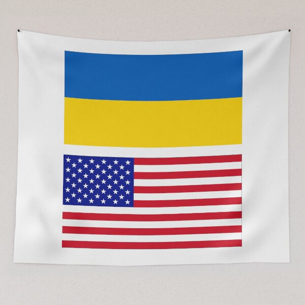 Item preview, USA and Ukraine Flag designed and sold by Islanr.