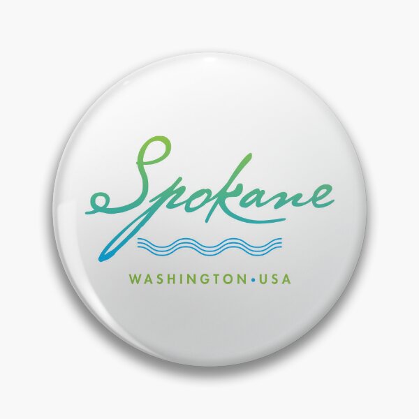 Item preview, Spokane Washington Typographic River Design designed and sold by Futurebeachbum.