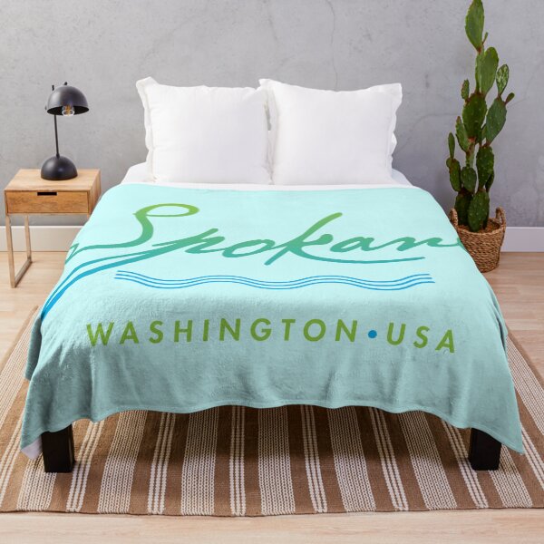 Item preview, Spokane Washington Typographic River Design designed and sold by Futurebeachbum.