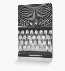 Vintage Typewriter Study Greeting Card