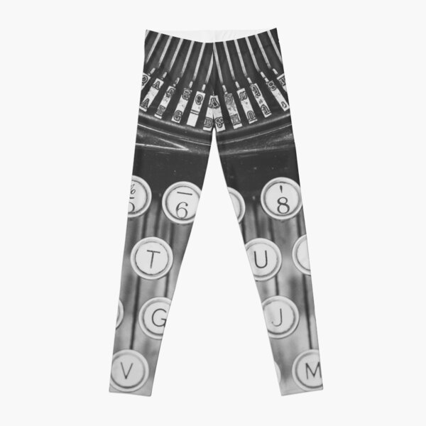 Vintage Typewriter Study Leggings