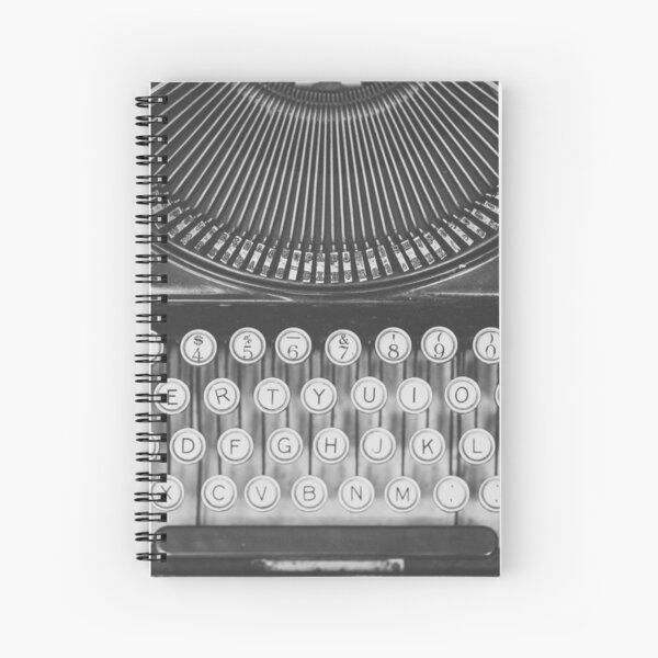 Vintage Schreibmaschinenstudie Spiralblock
