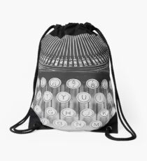 Vintage Typewriter Study Drawstring Bag
