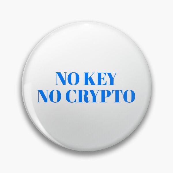 Item preview, No Key, No Crypto designed and sold by CrazeeTeez.