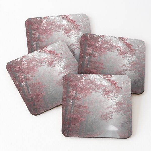 Item preview, Misty Road, Burgundy Red Trees designed and sold by Brooke T Ryan Photographic Art.