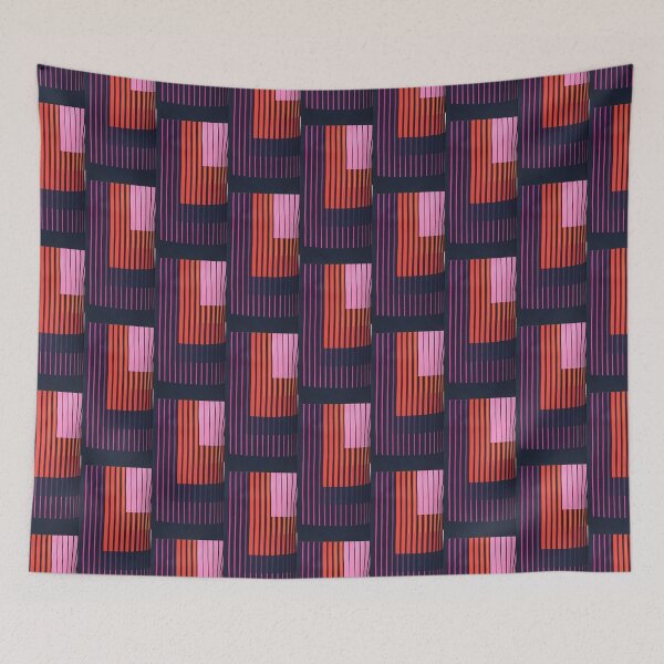 Aperçu de l'œuvre Motif lumineux avec accent violet et orange créée et vendue par WinningWorld.