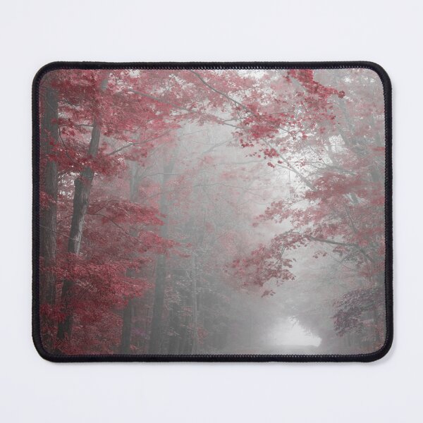 Item preview, Misty Road, Burgundy Red Trees designed and sold by Brooke T Ryan Photographic Art.