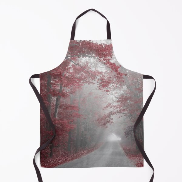 Item preview, Misty Road, Burgundy Red Trees designed and sold by Brooke T Ryan Photographic Art.