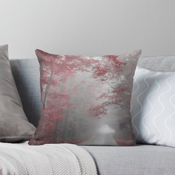 Item preview, Misty Road, Burgundy Red Trees designed and sold by Brooke T Ryan Photographic Art.