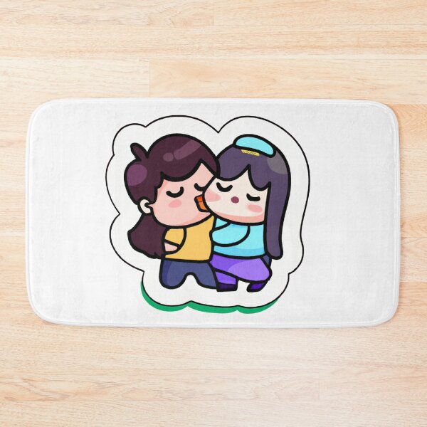 Item preview, Cute kawaii boy and girl hugging and kissing  designed and sold by SweetbeStore.