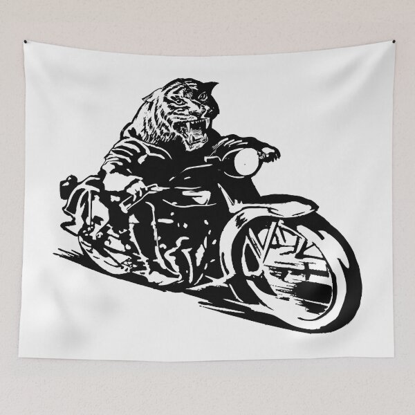 Item preview, Tiger Biker designed and sold by Ztudio.