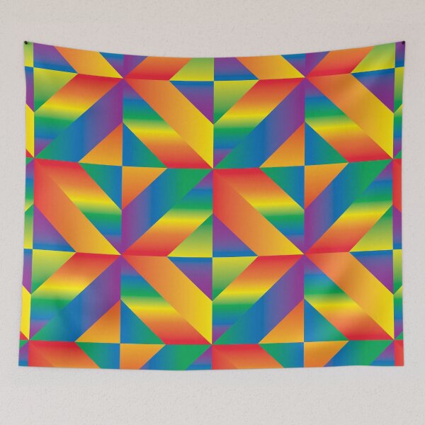 Item preview, Rainbow Diamonds and Bands Abstract Seamless Pattern designed and sold by Reconocer.