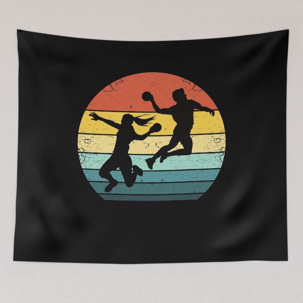 Item preview, 70s Vintage Handball Players Distressed Sunset designed and sold by KleverOlivier.