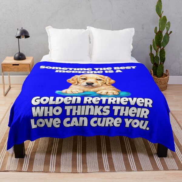 Item preview, Golden Retriever Dog Pet Owner Sometime The Best Medicine Is A Golden Retriever Who Thinks Their Love Can Cure You designed and sold by fantasticdesign.