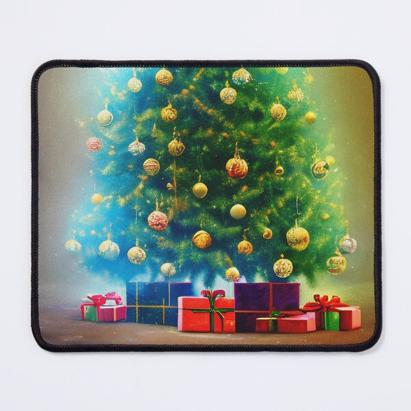 Item preview, Christmas Tree With Presents "Merry Christmas & Happy New Year"   designed and sold by nicpa-art.