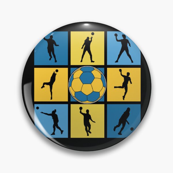 Item preview, Handball Players in Pop Art Silhouettes designed and sold by KleverOlivier.