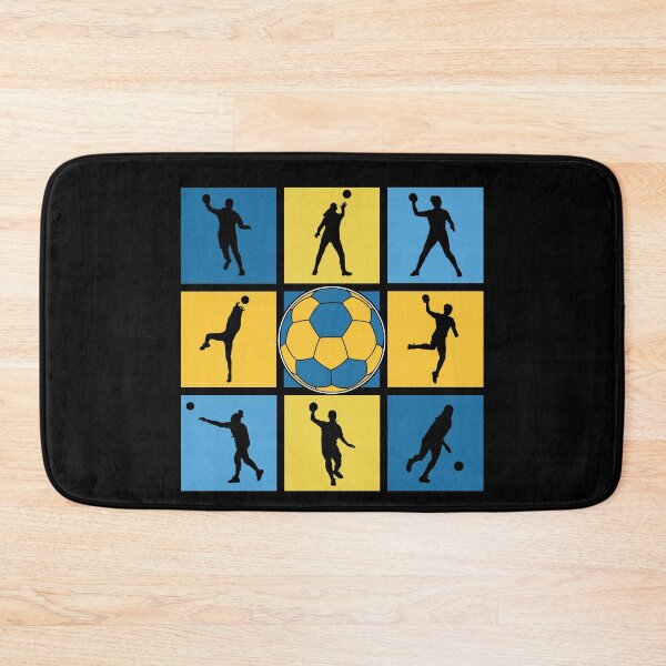 Item preview, Handball Players in Pop Art Silhouettes designed and sold by KleverOlivier.