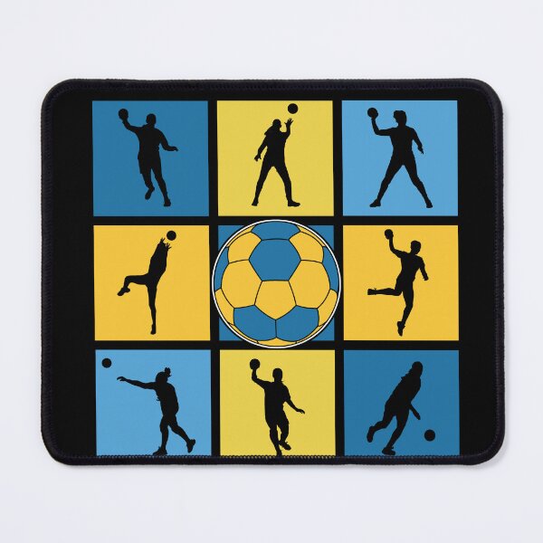 Item preview, Handball Players in Pop Art Silhouettes designed and sold by KleverOlivier.