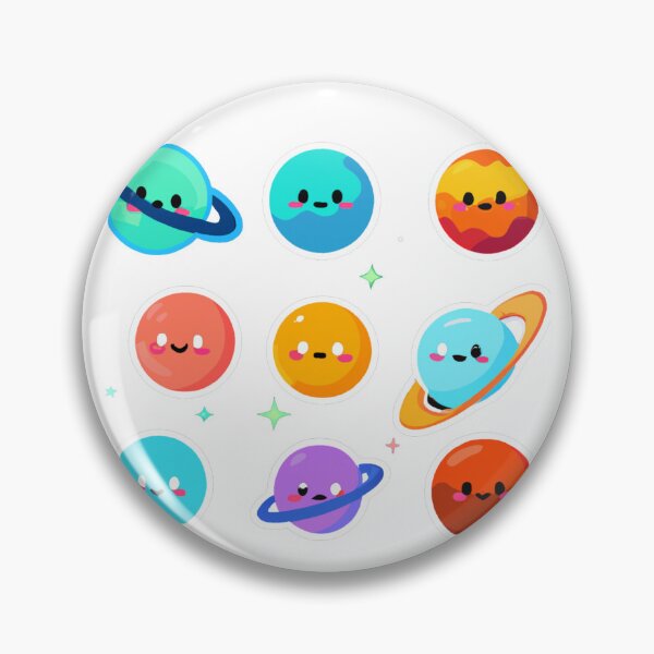 Item preview, Cute kawaii planets pack full emoji designed and sold by SweetbeStore.