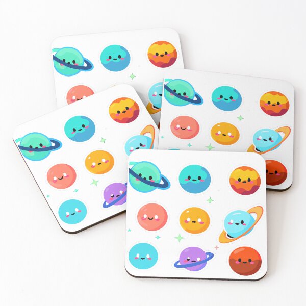 Item preview, Cute kawaii planets pack full emoji designed and sold by SweetbeStore.