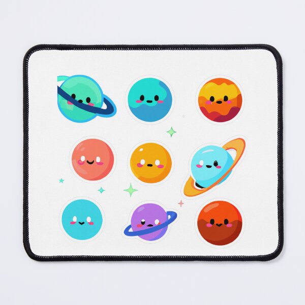 Item preview, Cute kawaii planets pack full emoji designed and sold by SweetbeStore.