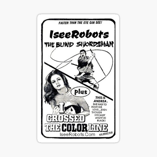 IseeRobots: The Blind Swordsman Sticker Sticker