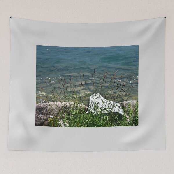 Item preview, Tall Grass Stems on a Rocky Shore designed and sold by DeannesStore.
