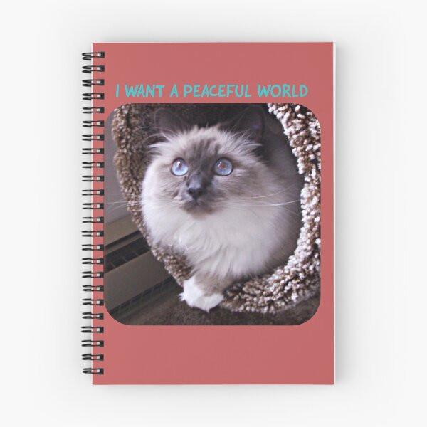 Item preview, Birman With Blue Eyes Wants a Peaceful World designed and sold by TechLaughs.