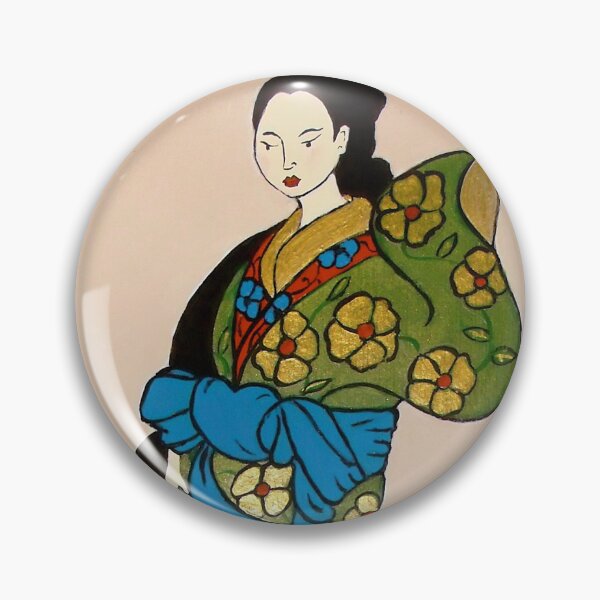 Item preview, Geisha in red, blue and green designed and sold by Shulie1.