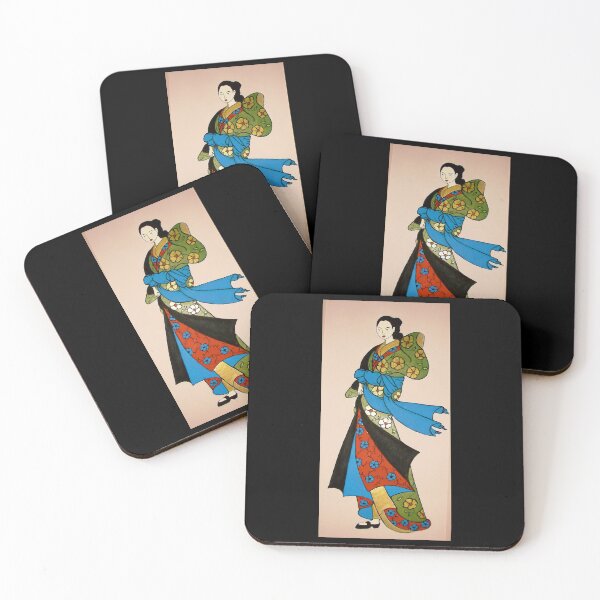 Item preview, Geisha in red, blue and green designed and sold by Shulie1.