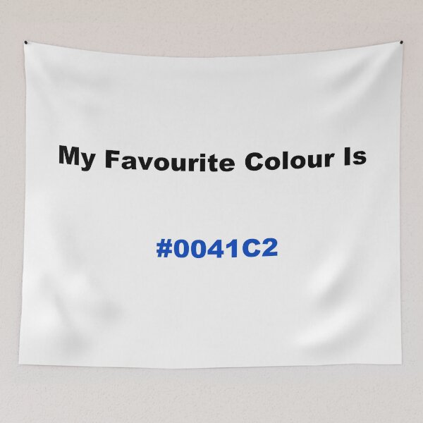 Item preview, My Favourite Colour Is #0041C2 designed and sold by kiippers.