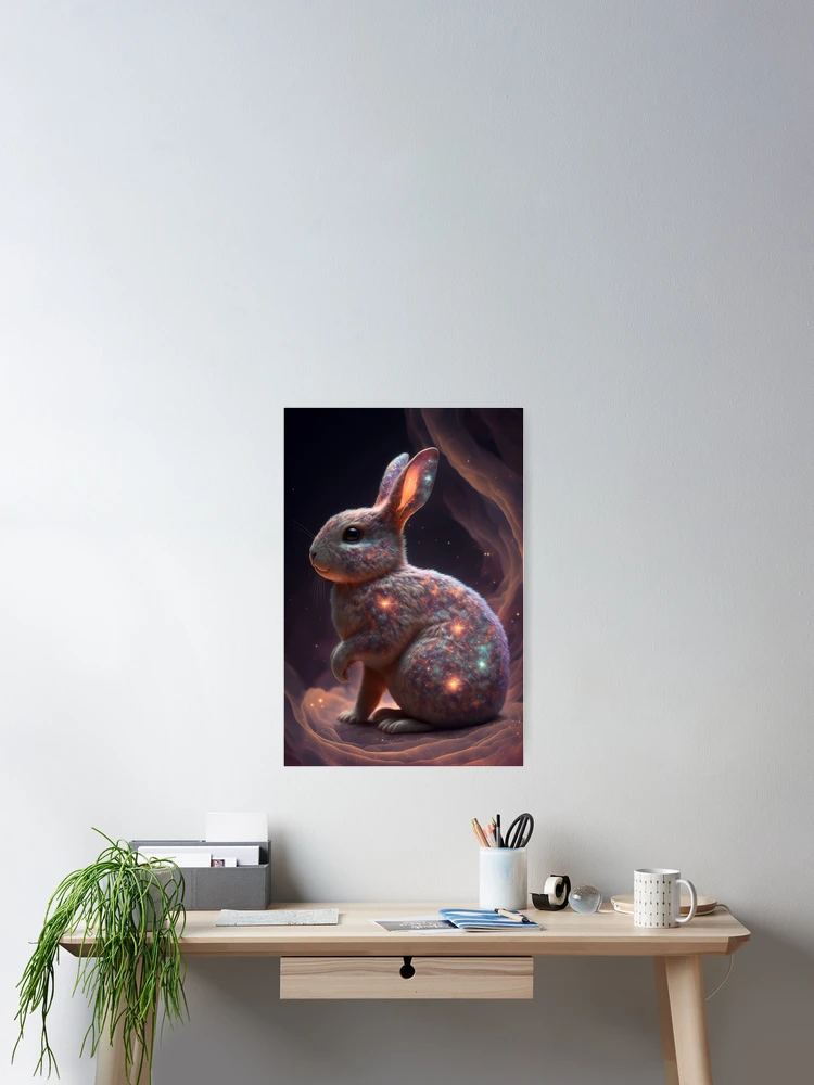 Thumbnail 2 of 3, Poster, Magical Rabbit designed and sold by GummywormDesign.