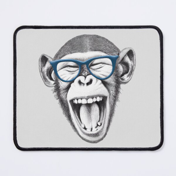 Item preview, Monkey wearing glasses designed and sold by RisingAir.
