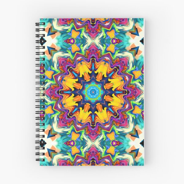Item preview, 8 sided Geometry Psychedelic Flower with yellow, purple and blue designed and sold by MeltMore.