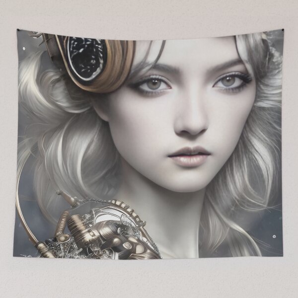 Item preview, Amelia Steampunk Girl Portrait  designed and sold by Kamiri.