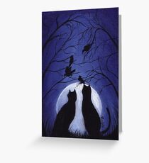 Listen to the Silence at Night Greeting Card