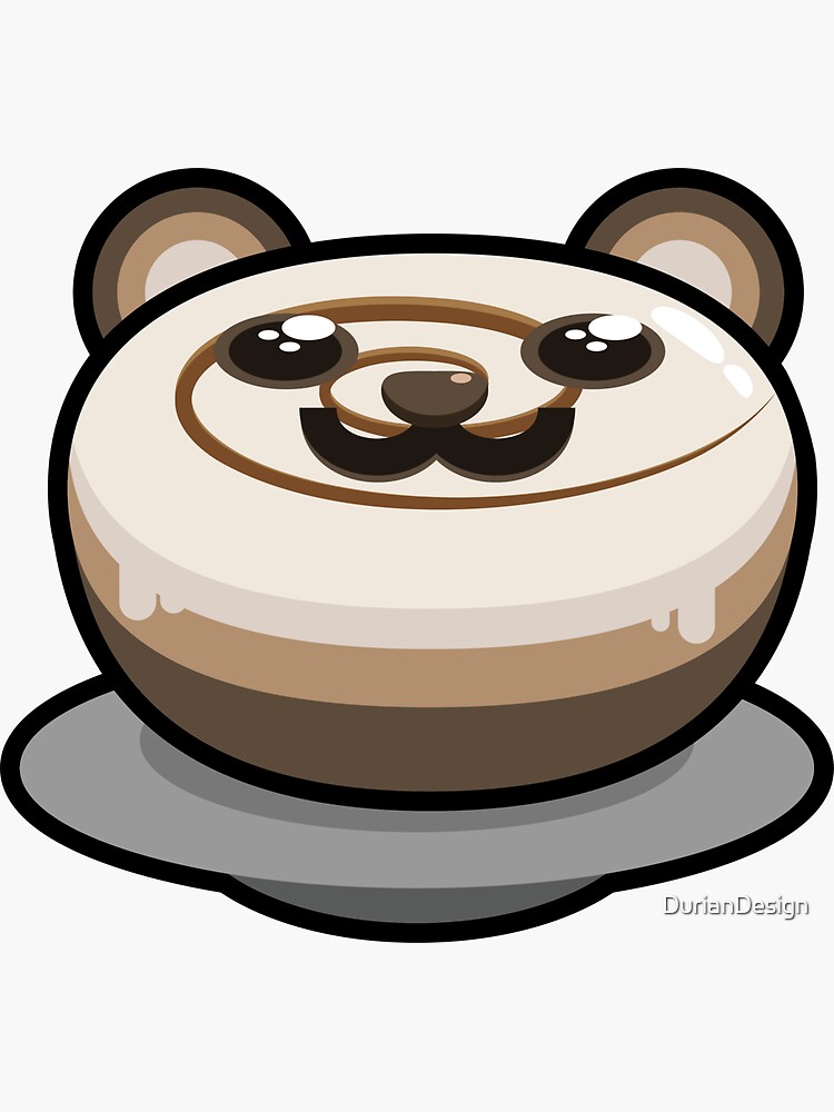 "Cute Bear Cinnamon Roll Kawaii" Sticker for Sale by DurianDesign