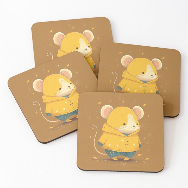 Item preview, Cute little Mouse in Raincoat designed and sold by The-Dark-Art.