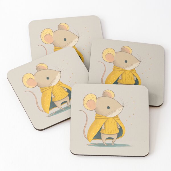 Item preview, Cute little Mouse in Raincoat designed and sold by The-Dark-Art.