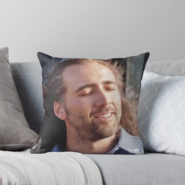 Nicolas Cage Throw Pillow