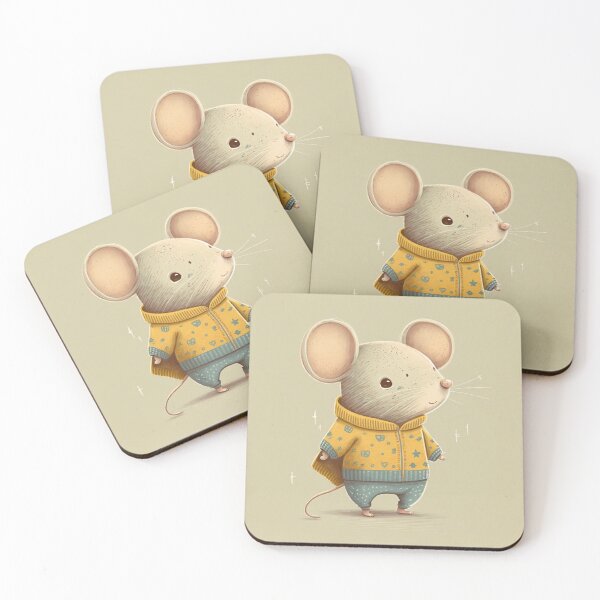 Item preview, Cute little Mouse in Raincoat designed and sold by The-Dark-Art.
