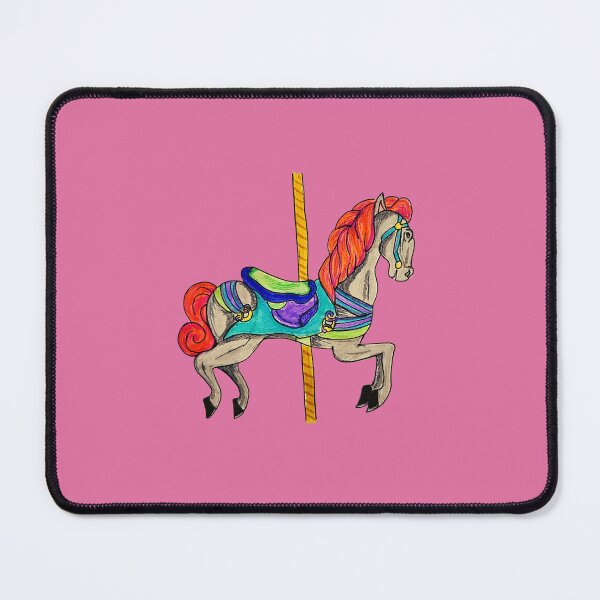 Item preview, Classic Vintage Vibes Neon Carousel Horse designed and sold by DaughertyDraws.