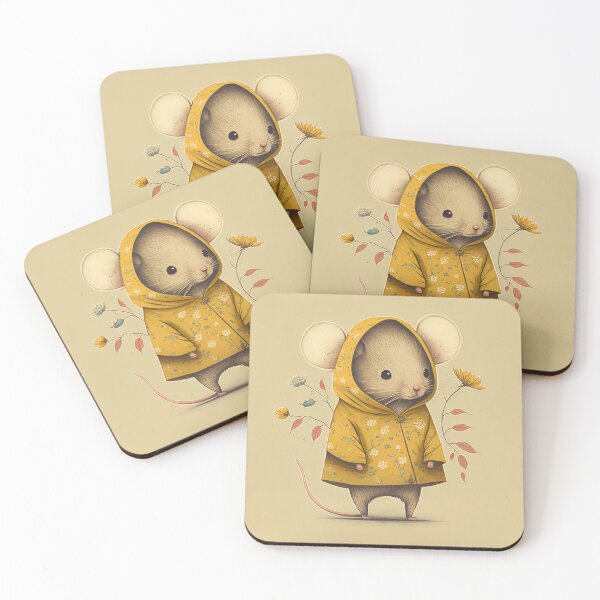 Item preview, Cute little Mouse in Raincoat designed and sold by The-Dark-Art.