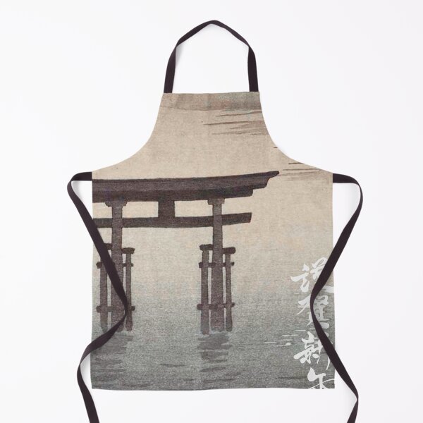Item preview, Torii Gate At Full Moon Night Watercolor Art designed and sold by Craft DartCO.
