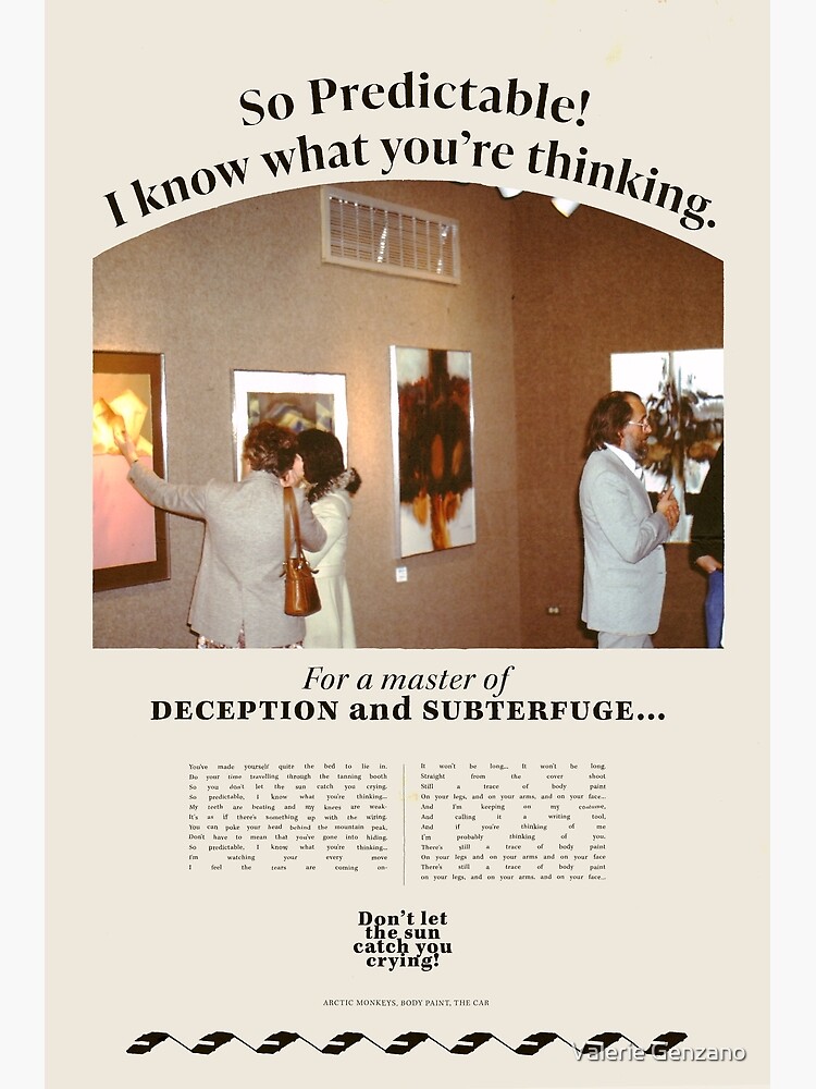 "body paint arctic monkeys" Poster for Sale by vallergyseason Redbubble