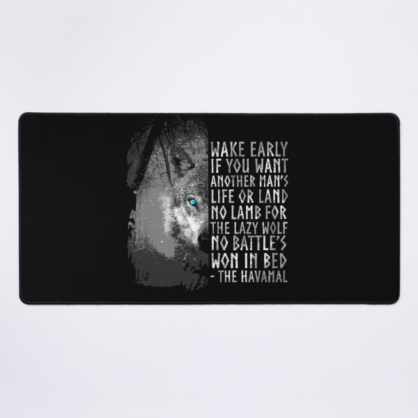 Item preview, Viking Wolf Havamal Quote Norse Pagan Mythology designed and sold by BluePagan.