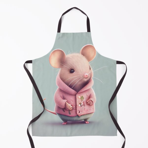 Item preview, Cute little Mouse in Pink Raincoat designed and sold by The-Dark-Art.