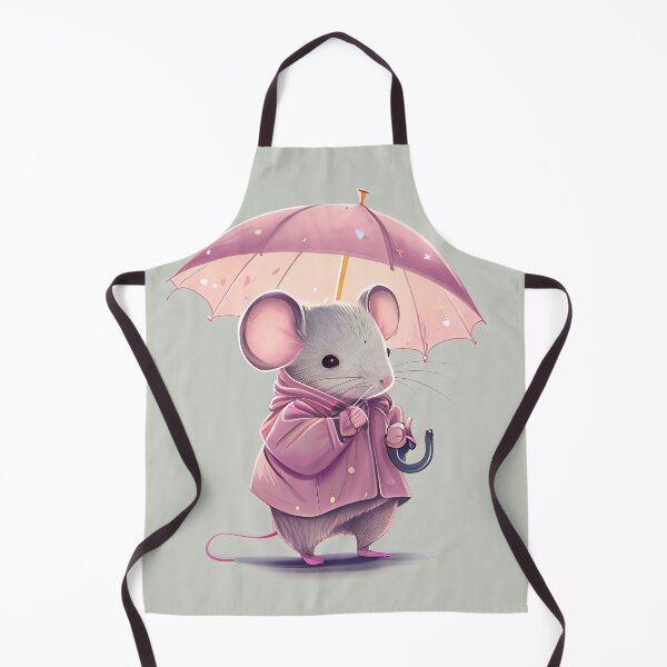 Item preview, Cute little Mouse in Pink Raincoat designed and sold by The-Dark-Art.