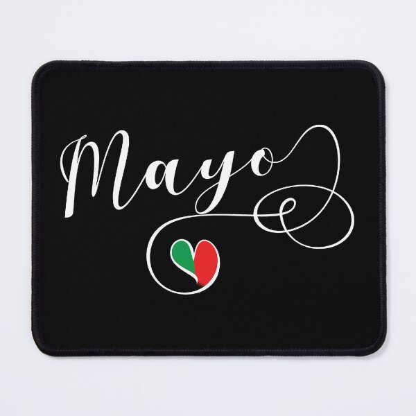 Item preview, Mayo County Colours Flag Heart, Maigh Eo, Ireland, Irish designed and sold by Celticana.
